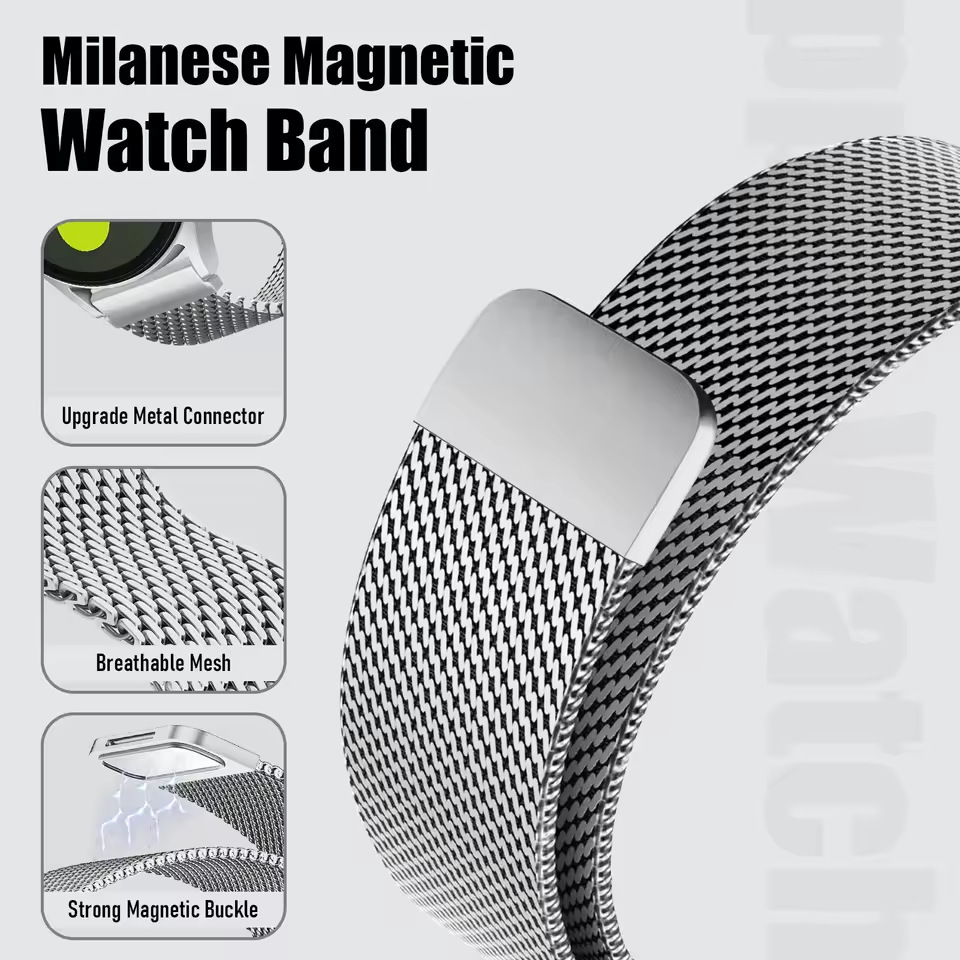 Стальной сетчатый ремешок-мила – обзор и цена Milanese Loop Magnetic